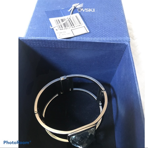 Swarovski Large Nirvana bangle rhodium plated nwt - Picture 6 of 13